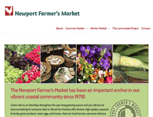 Tablet Screenshot of newportfarmersmarket.org